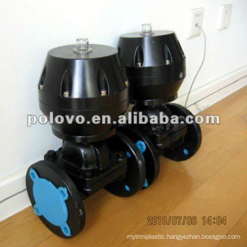 Rubber lined pneumatic diaphragm operated valve